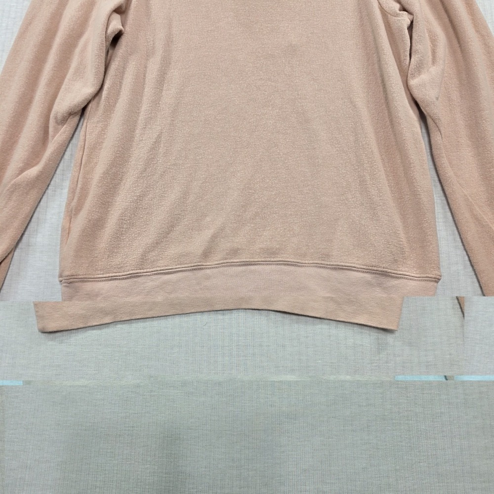 WILDFOX Blush Pink Caffiene Dream V-Neck Sweater Size XS Coquette Oversized - Picture 11 of 11
